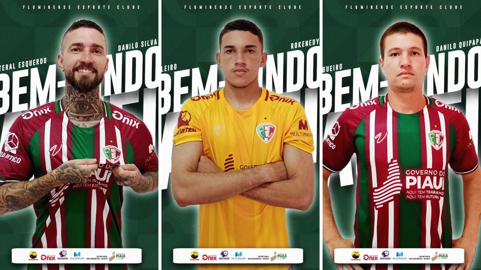 Fluminense PI anuncia trio de reforços para disputa da Série D