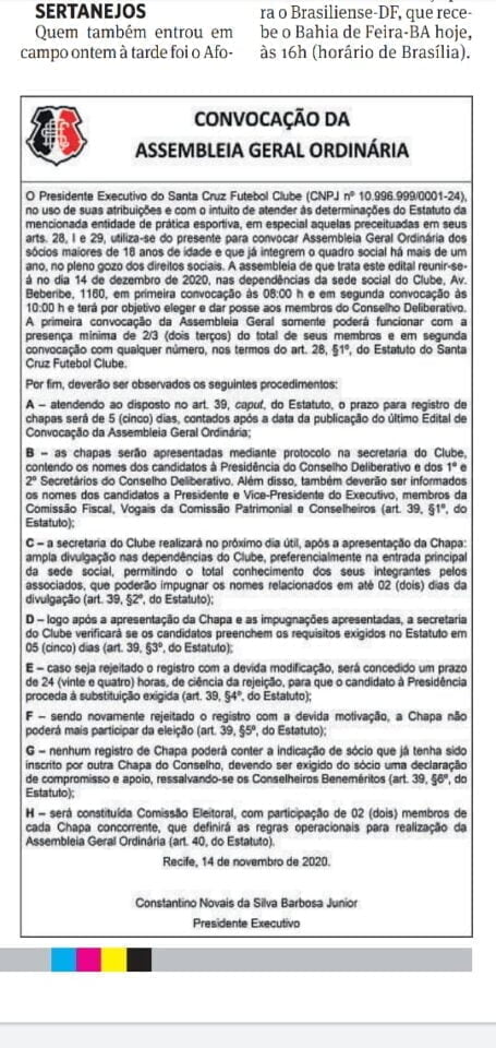 Prazo de inscrição de chapas encerra e oposição estuda pedir aclamação 2 Posts