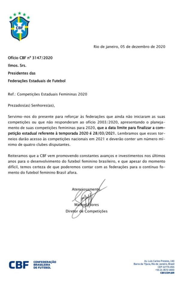 FBF lança Baiano de 2021 sem inclusão do feminino 1 Posts