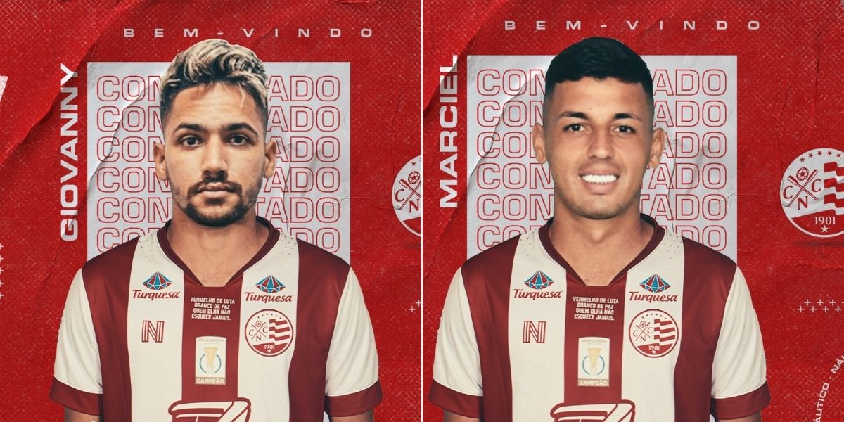 Náutico confirma acerto com Marciel e Giovanny, primeiros reforços de 2021