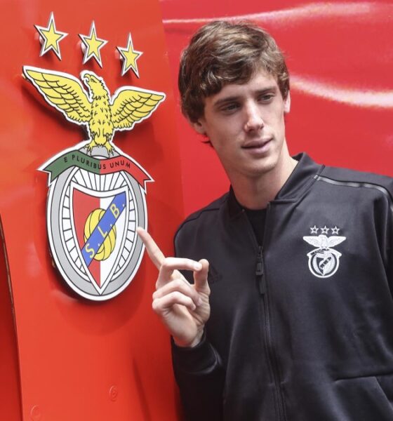 Germán Conti, zagueiro do Benfica que está na mira do Bahia
