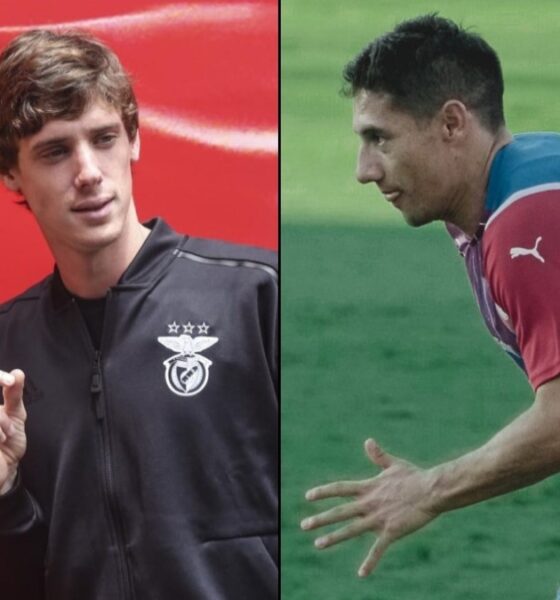 Germán Conti, do Benfica, e Óscar Ruíz, do Benfica, são alvos do Bahia para esta temporada