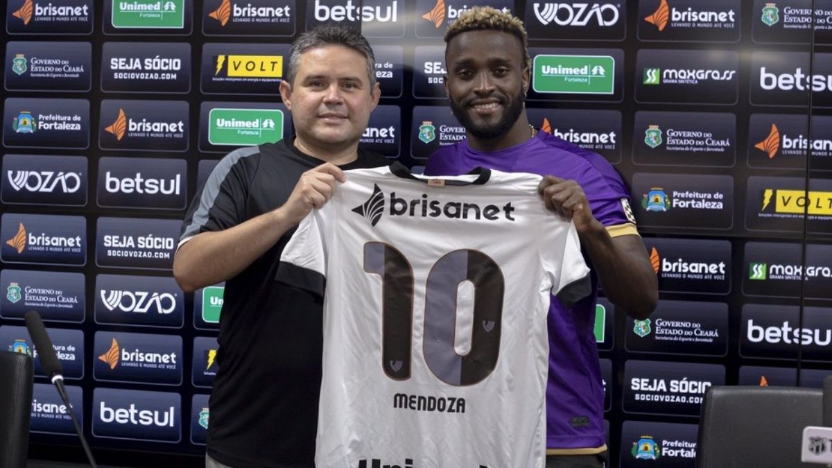 Novo camisa 10 do Ceará, Mendonza se diz pronto para estrear no clássico