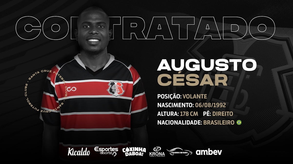 Santa Cruz contrata volante Augusto César, ex-Sport