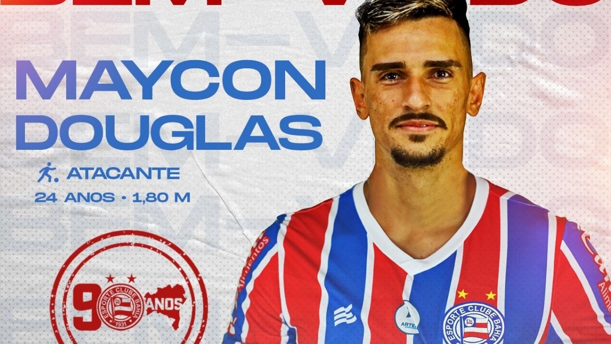Maycon Douglas é anunciado como novo atacante do Bahia