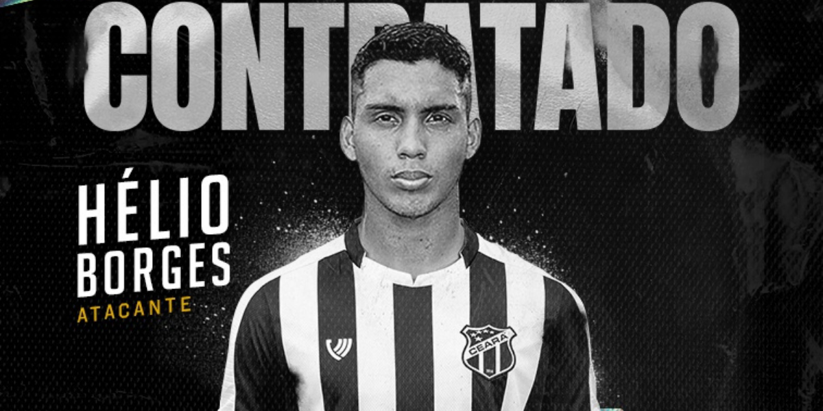 Ceará anuncia a contratação do atacante Hélio Borges
