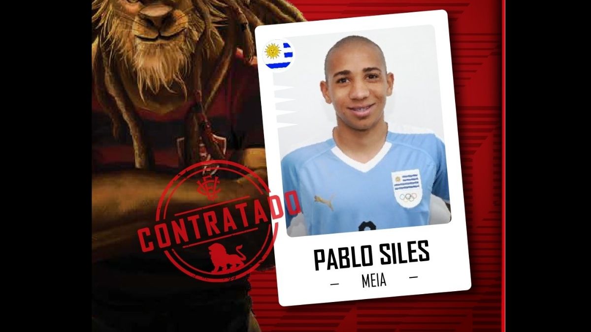 Vitória oficializa contratação do volante uruguaio Pablo Siles