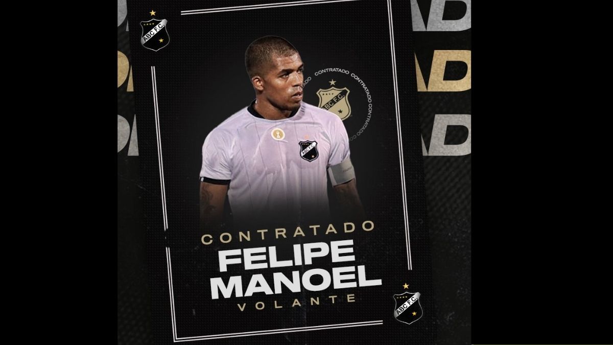 ABC acerta retorno do volante Felipe Manoel, campeão potiguar em 2020