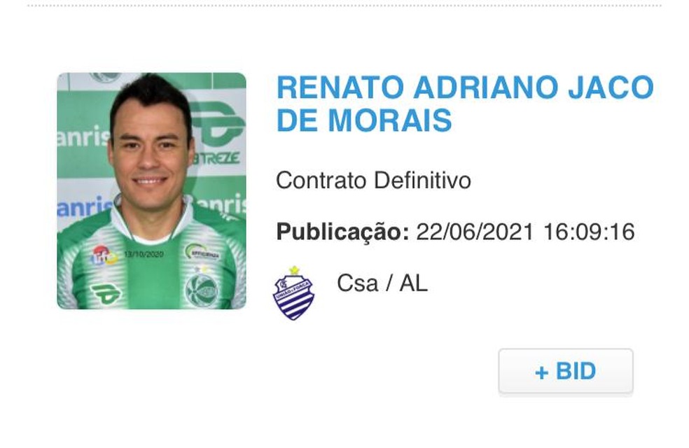 Renato Cajá é regularizado e pode estrear pelo CSA contra o Cruzeiro 1 Posts