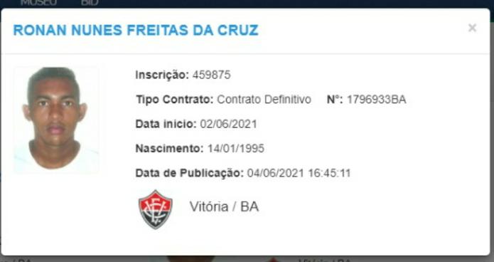 Regularizado, Ronan pode fazer sua estreia pelo Vitória contra o Náutico 1 Posts
