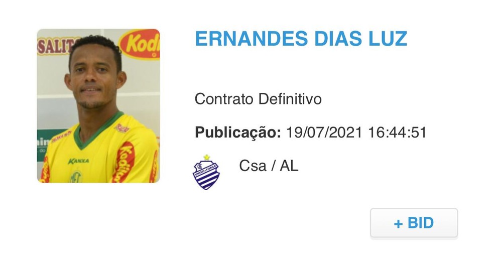 Regularizado, lateral Ernandes passa a ser opção no CSA para jogo contra o Vasco 1 Posts