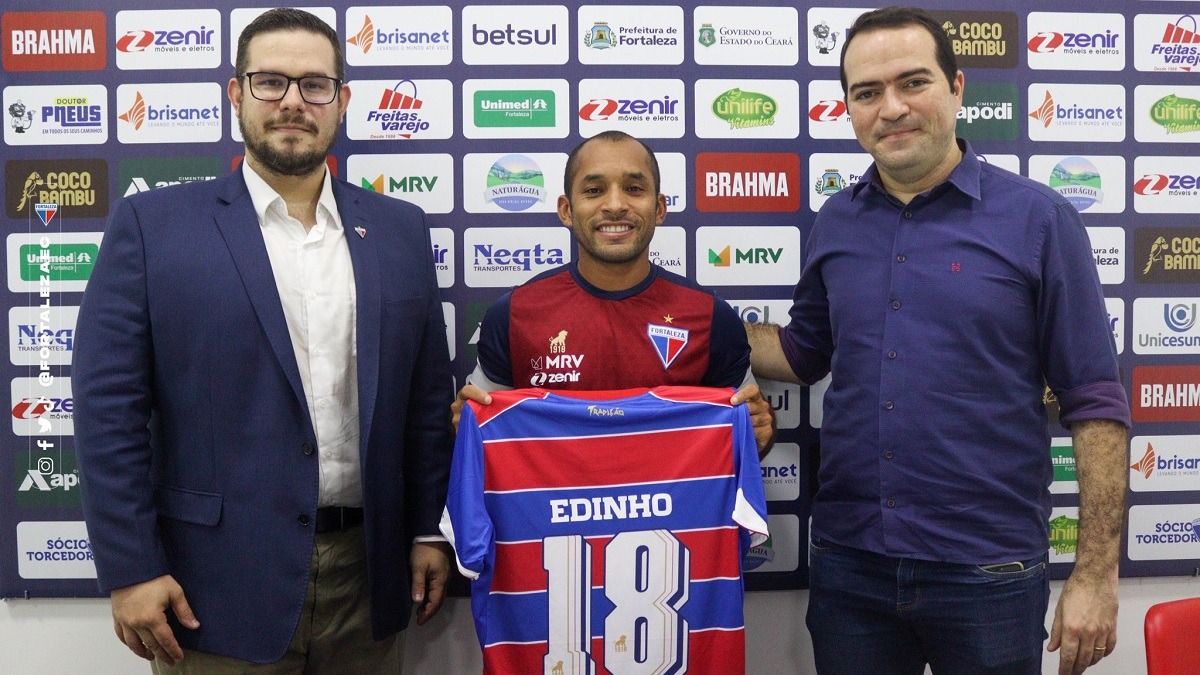 Edinho elogia estrutura do Fortaleza na volta ao clube: “Mudou bastante”