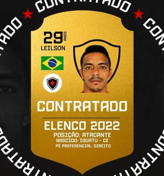 Leilson, atacante do Botafogo-PB