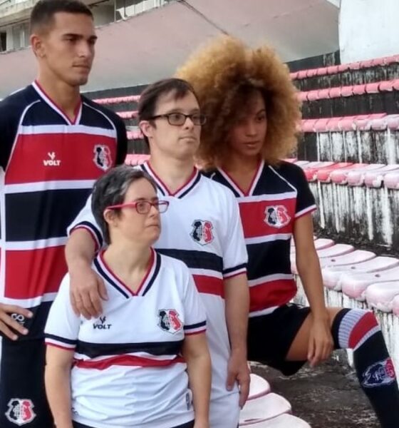 Novo uniforme do Santa Cruz, feito pela Volt