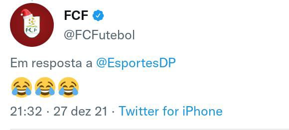 Federação Cearense ironiza presidente da Federação Pernambucana no Twitter 1 Posts
