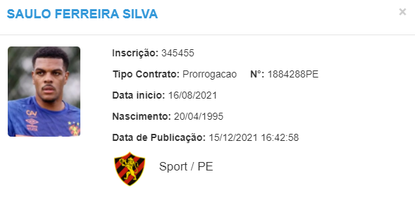 Sem estrear, goleiro Saulo renova com o Sport para a próxima temporada 1 Posts