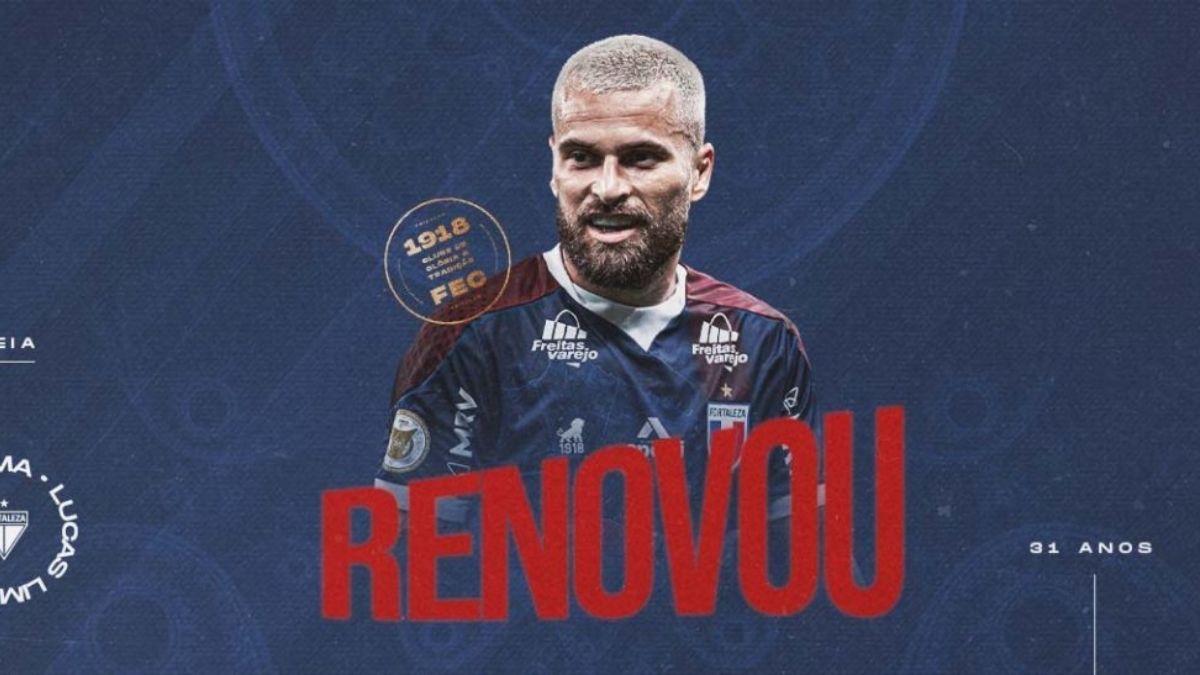 Fortaleza oficializa a renovação com o meia Lucas Lima até o fim de 2022