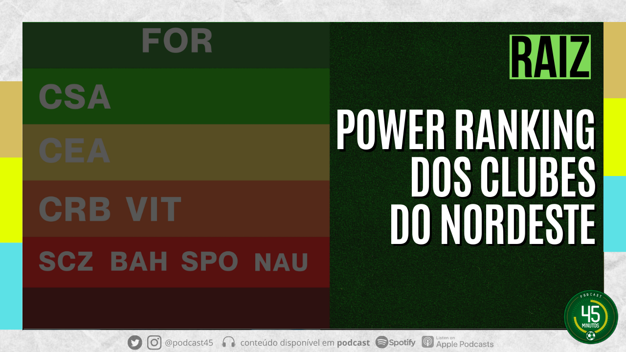 RAIZ – RAIO-X DA COPA DO NORDESTE | POWER RANKING – 45 MINUTOS