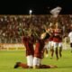 Elenco do Sergipe comemora vitória sobre o Falcon na ida da final do Campeonato Sergipano - Osmar Rios CS Sergipe