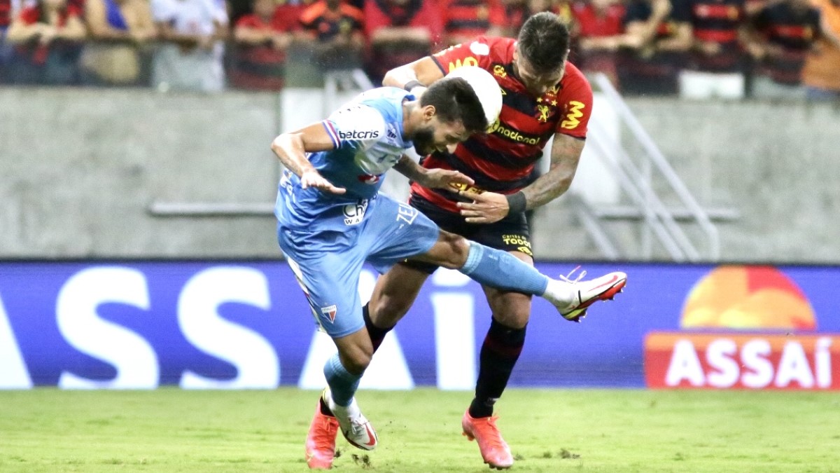 Juninho Capixaba, do Fortaleza, e Parraguez, do Sport