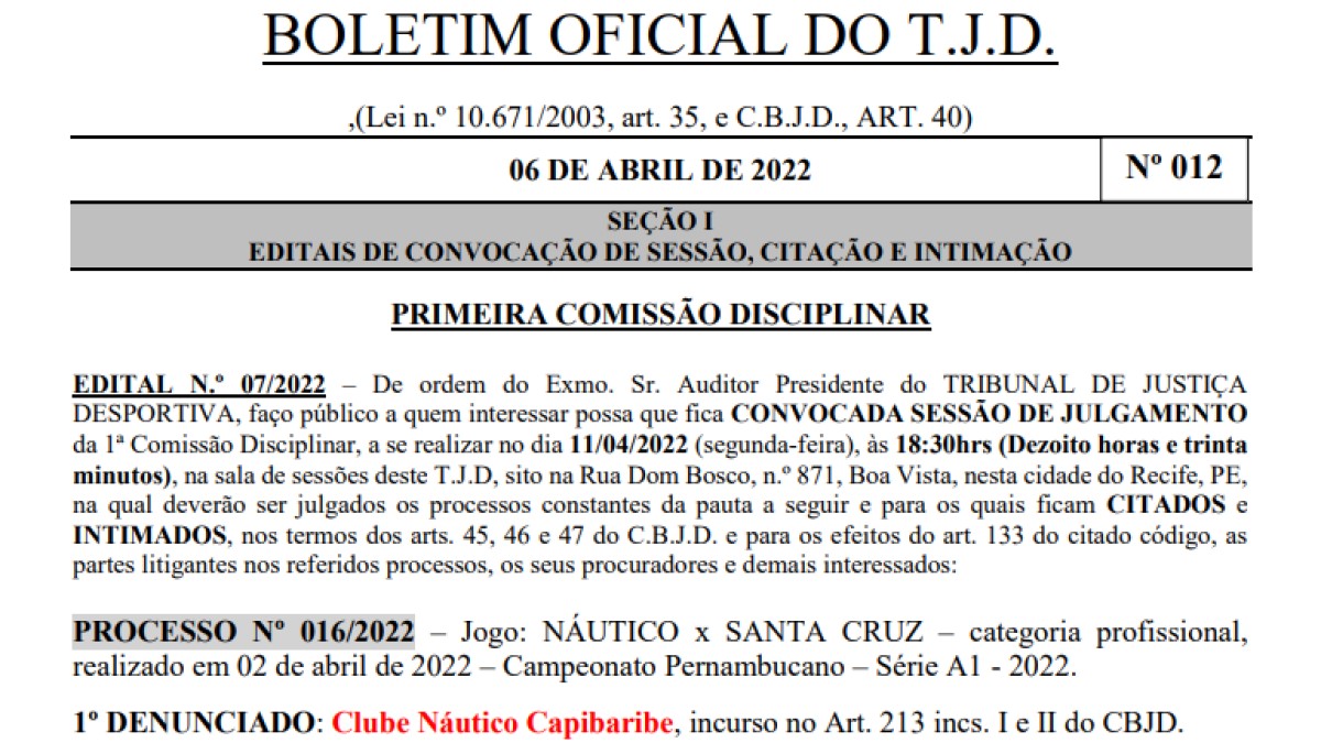 Denunciado no TJD-PE, Náutico pode perder até 10 mandos por invasão nos Aflitos 1 Posts