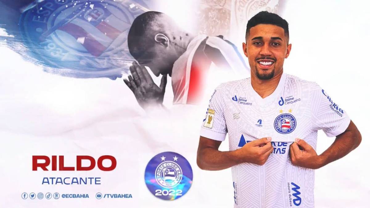 Bahia oficializa contratação do atacante Rildo, emprestado pelo Grêmio