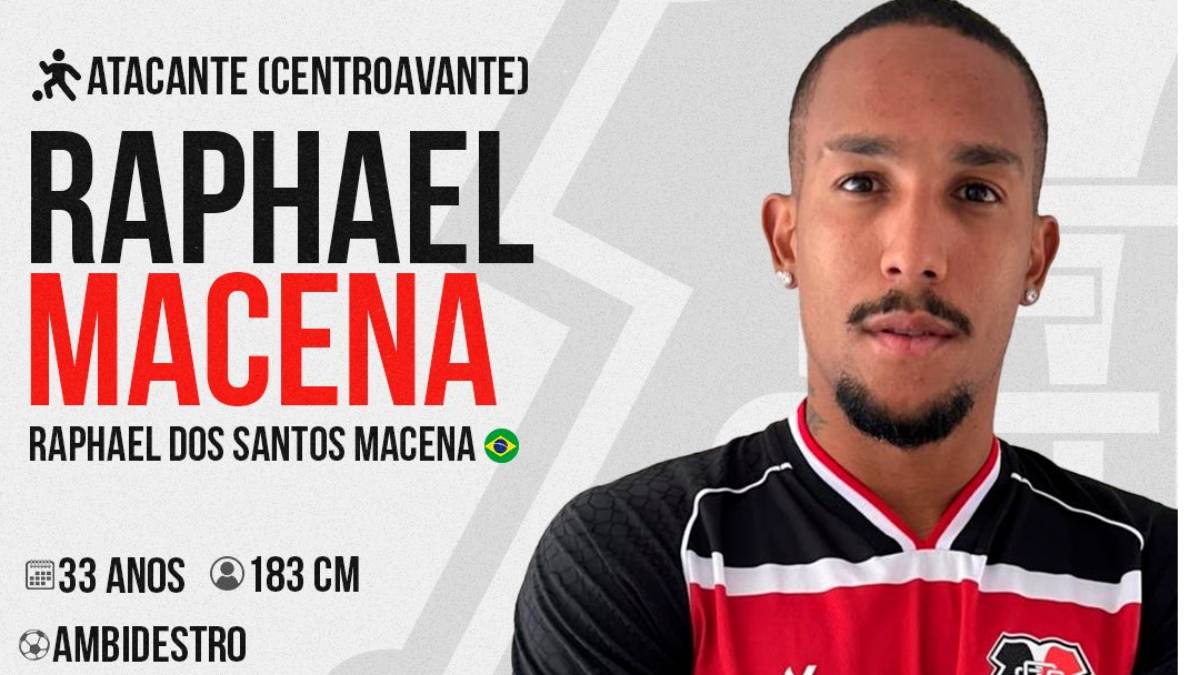 Santa Cruz oficializa contratação do atacante Raphael Macena, ex-Resende