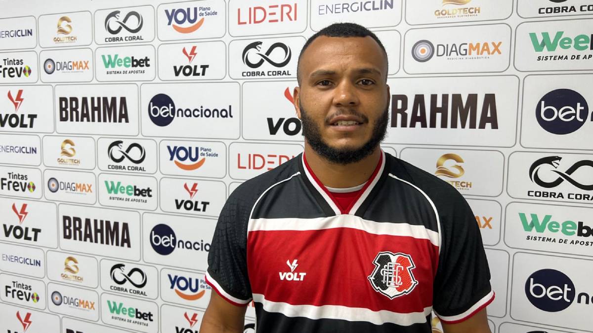 Santa Cruz: Jefferson Feijão é regularizado no BID e está apto para duelo ante o Sergipe