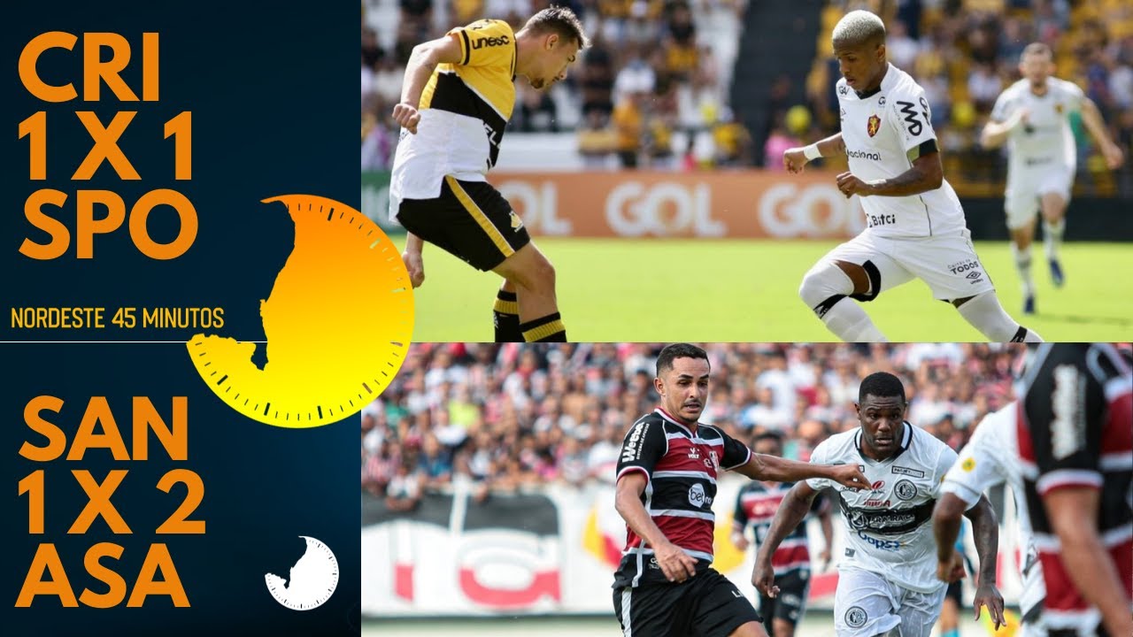 TELECAST – CRICIÚMA 1 X 1 SPORT | SANTA CRUZ 1 X 2 ASA – NORDESTE 45