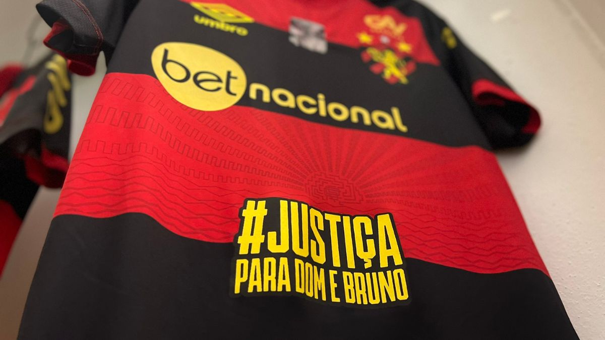 Sport faz homenagem a Dom Phillips e Bruno Pereira em uniforme do clássico