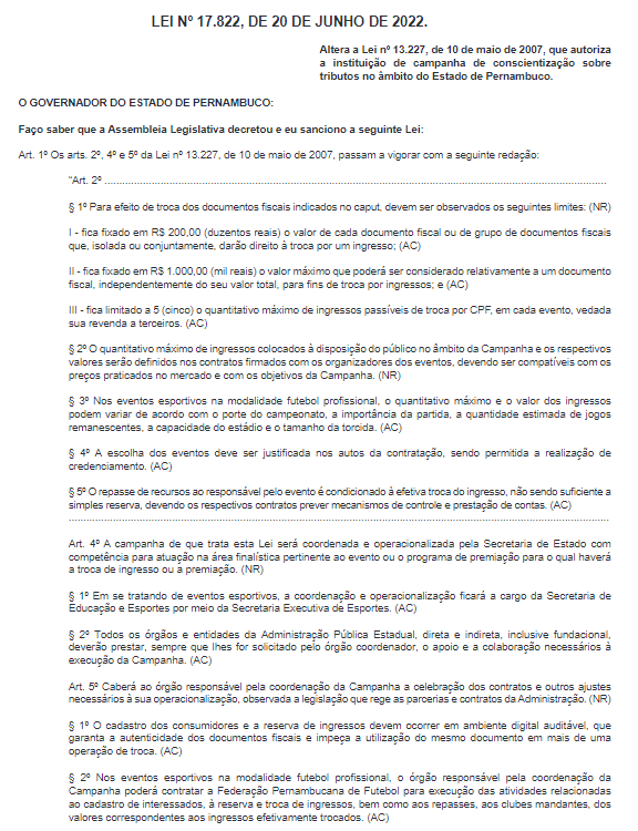 Todos com a Nota: Governo de PE sanciona lei e programa pode retornar na próxima semana 3 Posts