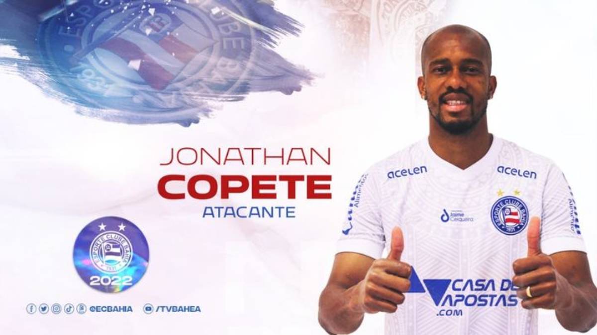 Bahia oficializa contratação do atacante Copete
