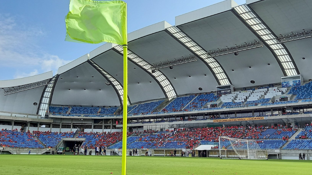 Arena das Dunas, em Natal, antes de jogo entre América-RN e Caxias na Série D