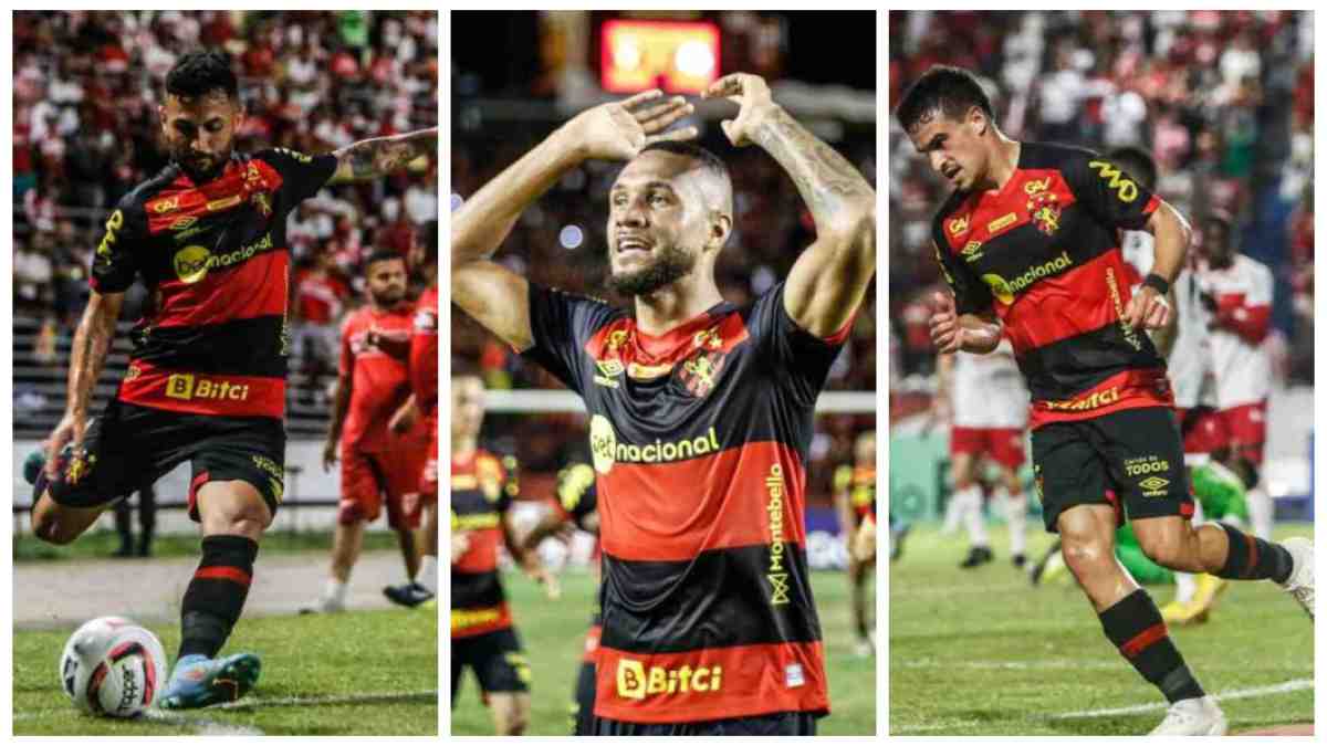 Trio ofensivo busca titularidade no Sport, e Claudinei não descarta mudanças: “Ninguém é dono da posição”