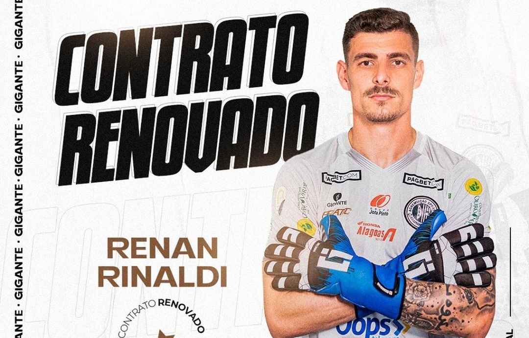 ASA renova contrato com o goleiro Renan Rinaldi para 2023