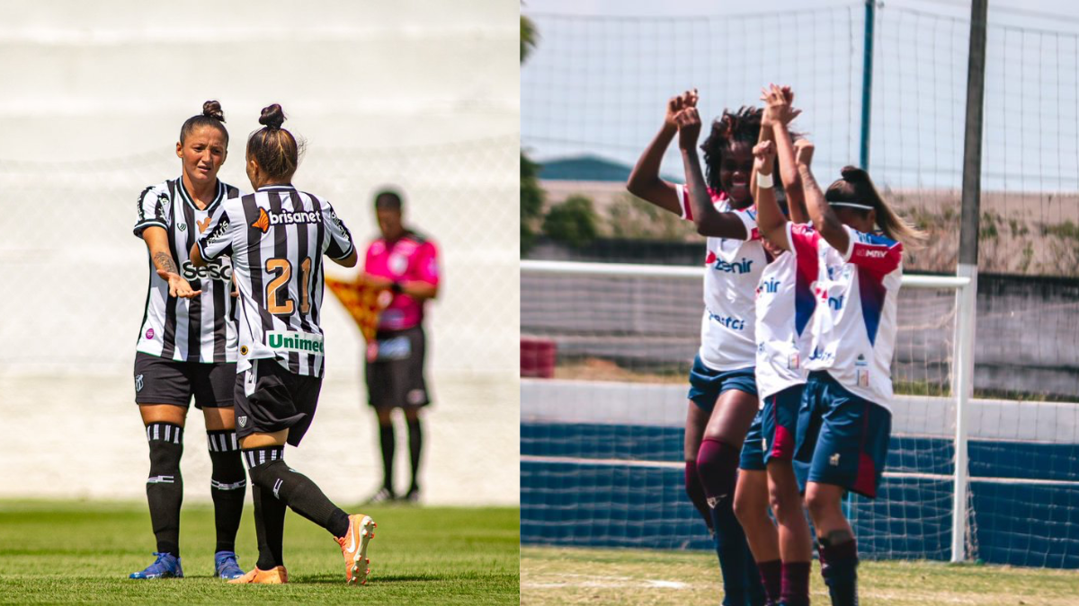 Ceará e Fortaleza aplicam goleadas por 12 a 0 pelo Cearense Feminino