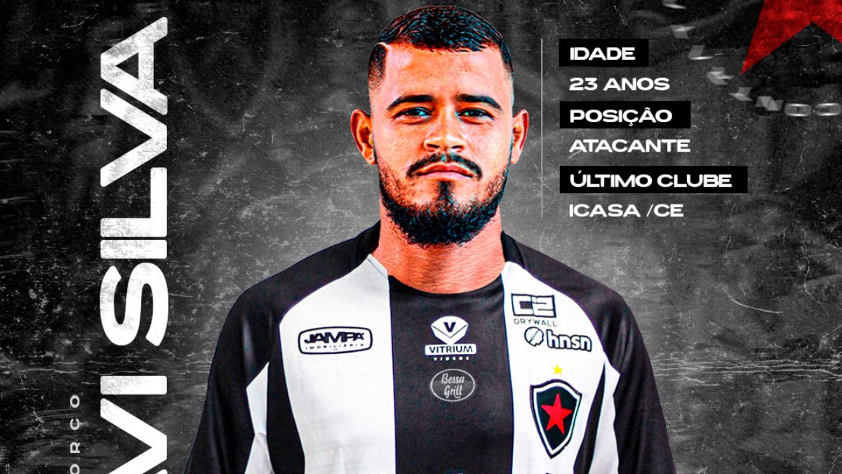 Botafogo-PB contrata atacante Davi Silva, ex-Fortaleza e Icasa