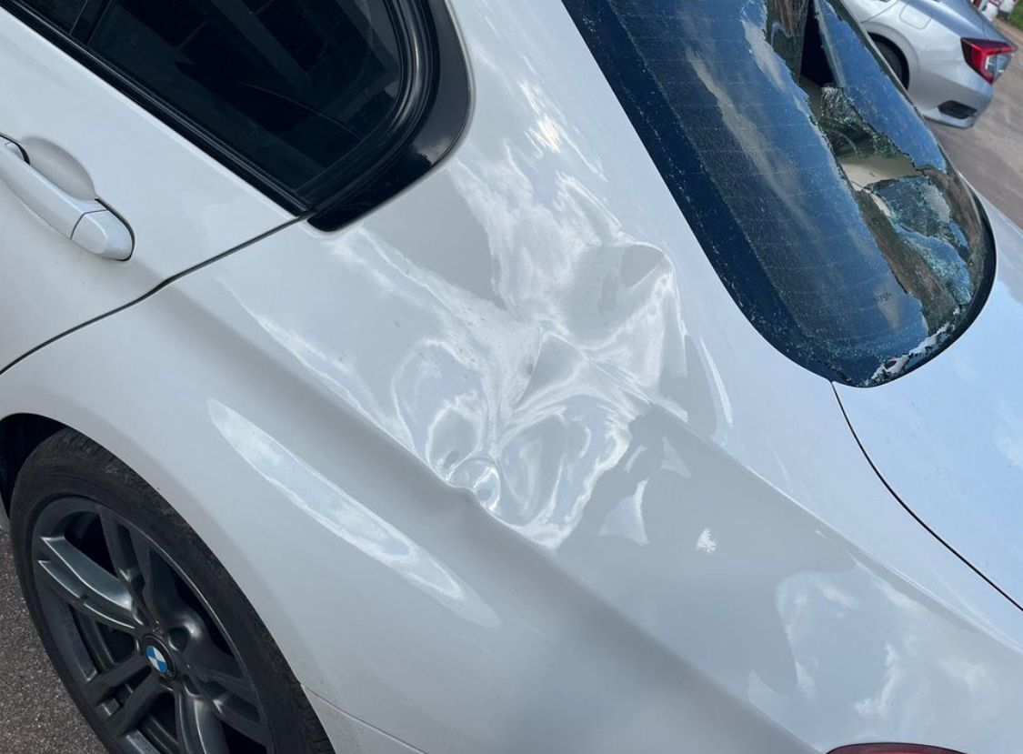 Carro de lateral-direito do Náutico é alvo de vandalismo