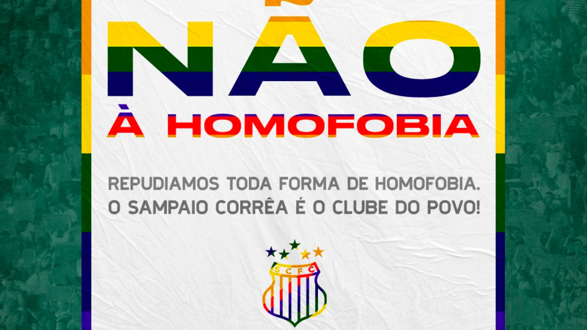Sampaio Corrêa se posiciona contra a homofobia