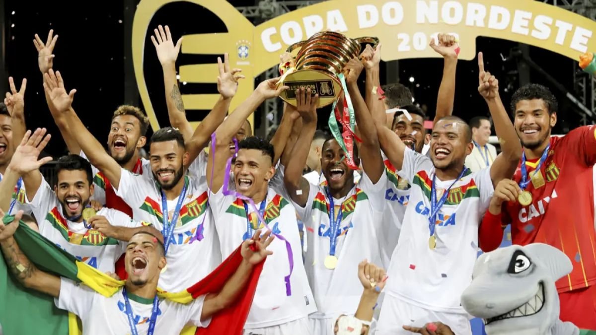 Time do Sampaio Corrêa, campeão da Copa do Nordeste 2018