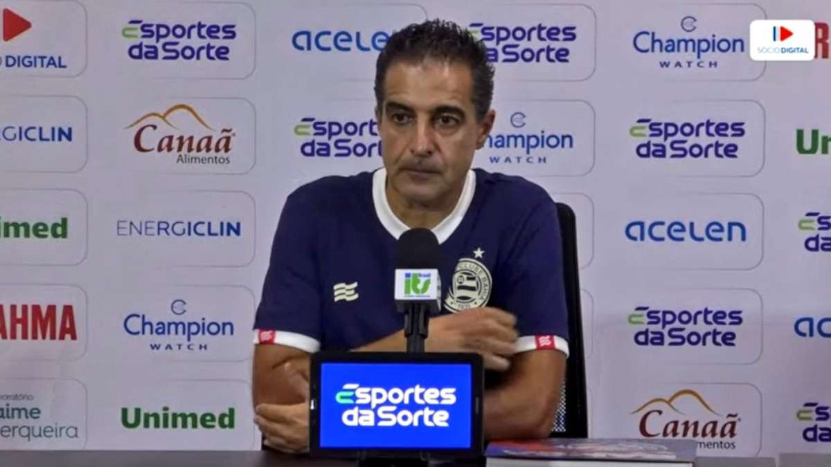 Renato Paiva exalta torcida do Bahia em clássico e destaca estilo de jogo: “Mais benéfico que prejudicial”