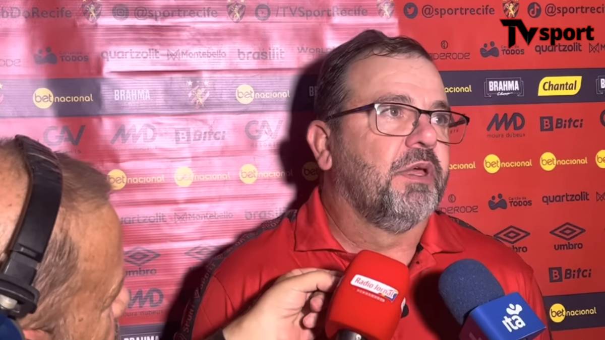 Enderson Moreira não descarta poupar atletas do Sport contra o Porto: “O tempo de recuperação é mínimo”