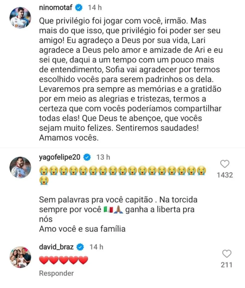 Acertado com o Bahia, Yago Felipe se despede do Fluminense 1 Posts