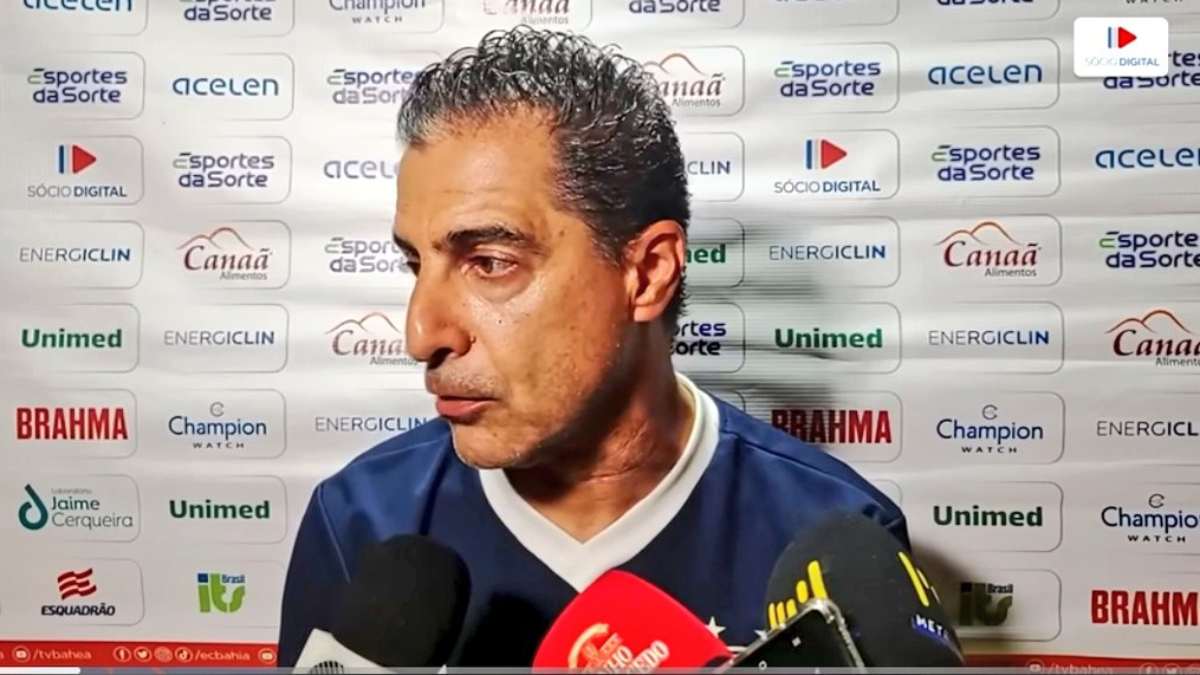 Paiva valoriza triunfo do Bahia, mas critica atuação do time: “Ganhamos jogando mal”