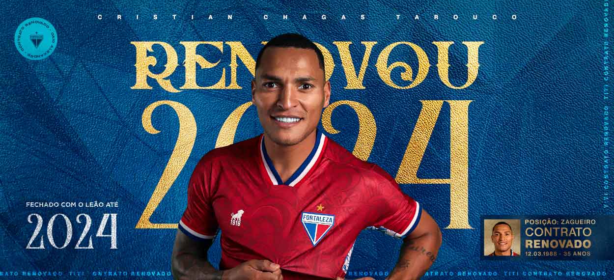 Fortaleza prorroga contrato com zagueiro Titi até o final de 2024 1 Titi renovação com o Fortaleza