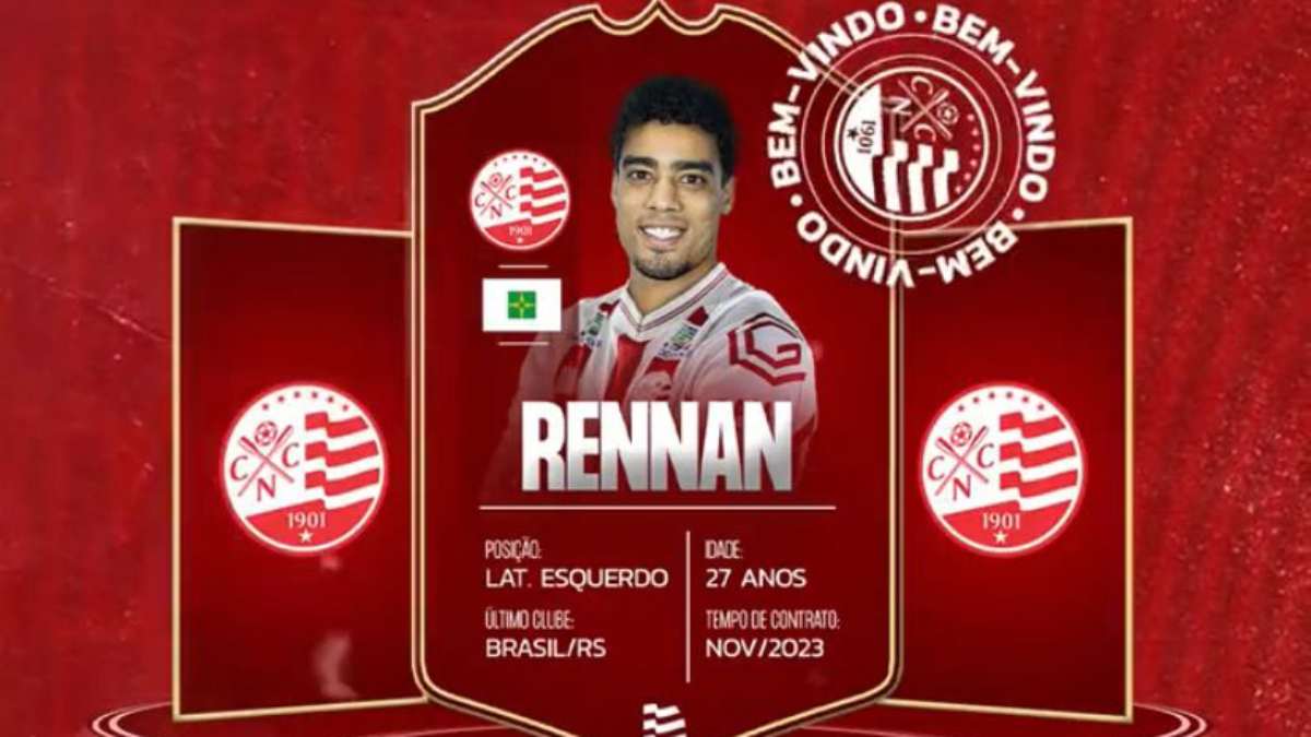 Náutico oficializa contratação do lateral-esquerdo Rennan Siqueira