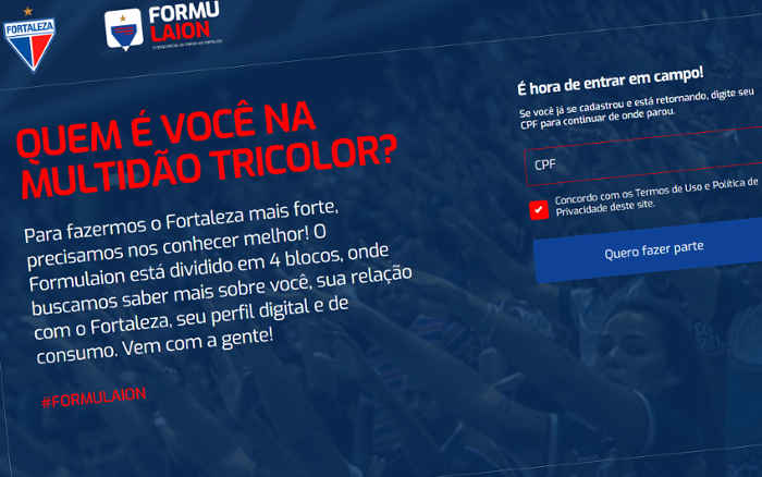 Fortaleza cria “censo oficial” da sua torcida e projeta objetivo em 10 anos