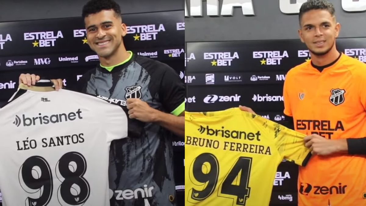 Bruno Ferreira são apresentados oficialmente pelo Ceará. Foto: Reprodução/Vozão TV