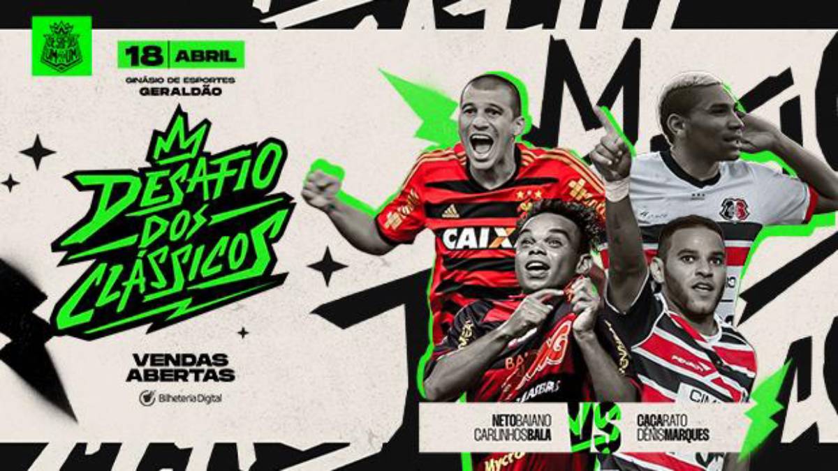 Ídolos do Sport e Santa Cruz vão protagonizar o popular “Desafio 2×2”, no Recife