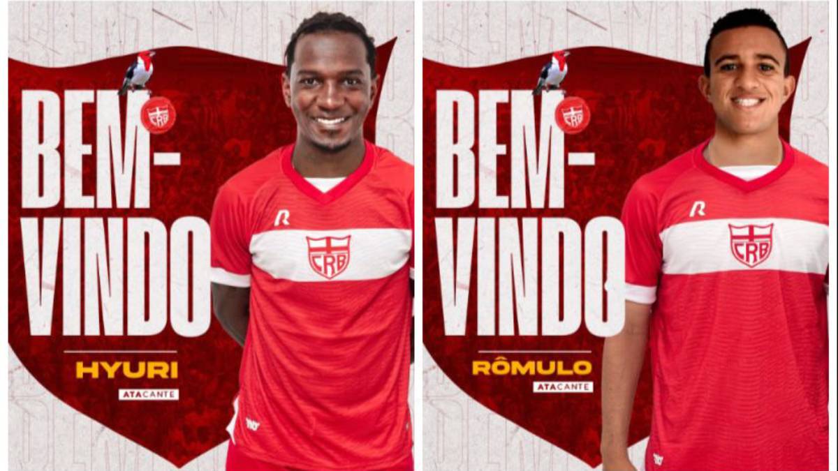 CRB oficializa retorno de Hyuri e contratação do atacante Rômulo, ex-Avaí